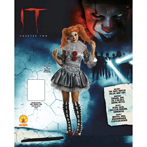 Rubie's IT Movie Women's Deluxe Pennywise Costume 7 Rubie's IT Movie Women's Deluxe Pennywise Costume - Image 5
