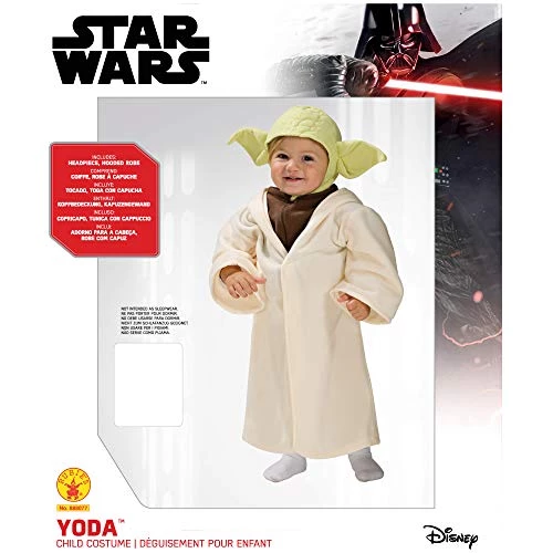 Rubie's Official Disney Star Wars Baby Yoda Costume, Kids Fancy Dress 5 Rubie's Official Disney Star Wars Baby Yoda Costume, Kids Fancy Dress - Image 3