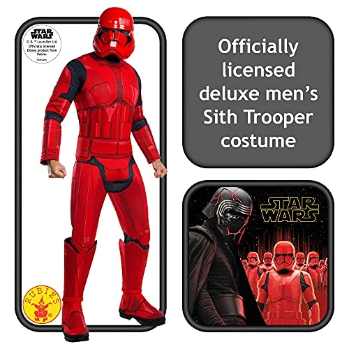 Rubie's Official Disney Star Wars Ep 9 Red Stormtrooper Deluxe Men's Costume, Adult Fancy Dress 4 Rubie's Official Disney Star Wars Ep 9 Red Stormtrooper Deluxe Men's Costume, Adult Fancy Dress - Image 2