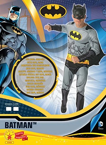 Rubie's Official DC Comics Batman Adult Costume, Mens Comic Book Super Hero 4 Rubie's Official DC Comics Batman Adult Costume, Mens Comic Book Super Hero - Image 2