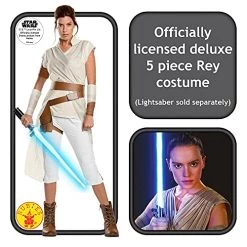 Rubie's Official Disney Star Wars Ep 9 Rey Deluxe Ladies Costume, Adult Fancy Dress 8 Rubie's Official Disney Star Wars Ep 9 Rey Deluxe Ladies Costume, Adult Fancy Dress -Rubie's Shop 51K4PN45sES