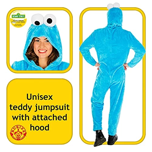 Rubies Official Sesame Street Adult Cookie Monster Costume 5 Rubies Official Sesame Street Adult Cookie Monster Costume - Image 3
