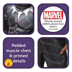 Rubie's Official Marvel Avengers Black Panther Deluxe Childs Costume, Kids Superhero Fancy Dress 11 Rubie's Official Marvel Avengers Black Panther Deluxe Childs Costume, Kids Superhero Fancy Dress -Rubie's Shop 51KzS5BF8tL