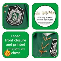 Rubies Official Harry Potter Slytherin Quidditch Child Robe, Kids Fancy Dress 8 Rubies Official Harry Potter Slytherin Quidditch Child Robe, Kids Fancy Dress -Rubie's Shop 51LCGtlvwEL