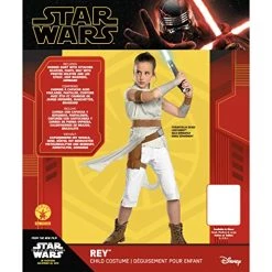 Rubie's Official Disney Star Wars Ep 9, Rey Deluxe Childs Costume -Rubie's Shop 51LUKIjqhnL 1