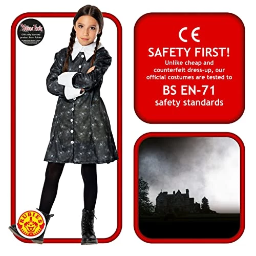 Rubie's Official Addams Family Wednesday Addams Child Costume 5 Rubie's Official Addams Family Wednesday Addams Child Costume - Image 3
