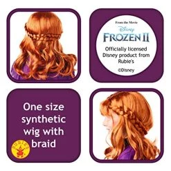 Rubie's Official Disney Frozen 2, Anna Wig, Childs Fancy Dress Accessory, One Size -Rubie's Shop 51M8ssjquoL
