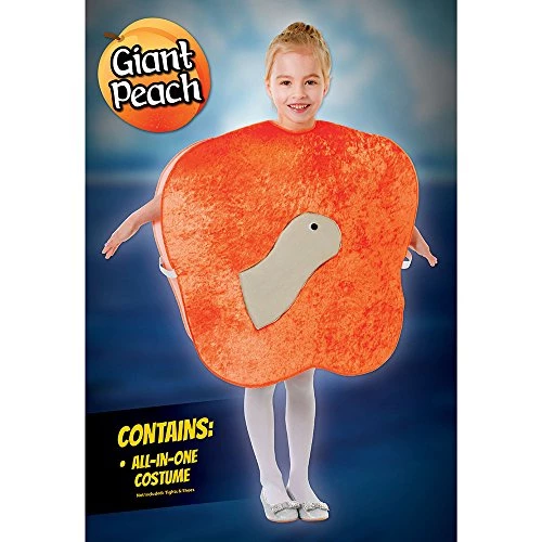 Fancy Me CC467 Giant Peach With Worm | For Kids | Orange Accessory, Unisex-Child, One Size 4 Fancy Me CC467 Giant Peach With Worm | For Kids | Orange Accessory, Unisex-Child, One Size - Image 2