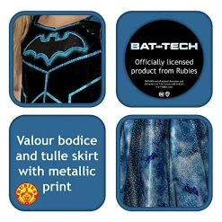 Rubies Official DC Bat-Tech Batgirl Child Costume Dress, Kids Superhero Fancy Dress - Medium 5-6 Years -Rubie's Shop 51OZFlYIFzL