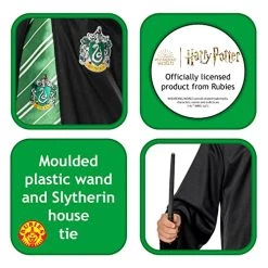 Rubies Official Harry Potter Slytherin Child Blister Set, Kids Fancy Dress, One Size Age 4-8 Years, World Book Day -Rubie's Shop 51Ojz1GHyFL