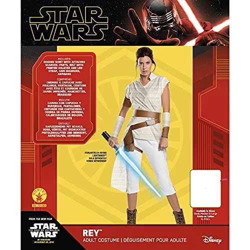 Rubie's Official Disney Star Wars Ep 9 Rey Deluxe Ladies Costume, Adult Fancy Dress 6 Rubie's Official Disney Star Wars Ep 9 Rey Deluxe Ladies Costume, Adult Fancy Dress - Image 4