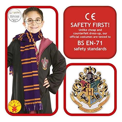 Rubie's Official Harry Potter Scarf Fancy Dress Book Week Kids Childrens Costume Oufit Accessory - Color Assorted 5 Rubie's Official Harry Potter Scarf Fancy Dress Book Week Kids Childrens Costume Oufit Accessory - Color Assorted - Image 3