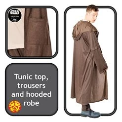 Rubie's Official Star Wars Obi Wan Kenobi Series - Obi Wan Kenobi Costume, Adult Fancy Dress -Rubie's Shop 51PSQy2RhBL