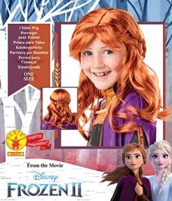 Rubie's Official Disney Frozen 2, Anna Wig, Childs Fancy Dress Accessory, One Size -Rubie's Shop 51PfwGmP6L