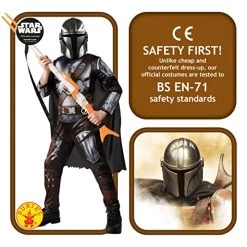 Rubie's Official Disney Star Wars The Mandalorian Kids Costume, Kids Fancy Dress: -Rubie's Shop 51PhKjTT wL