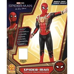 Rubie's Official Marvel Iron Spider-Man No Way Home Deluxe Childs Black Gold & Red Costume, Kids Superhero Fancy Dress -Rubie's Shop 51PhWnQ3AlL