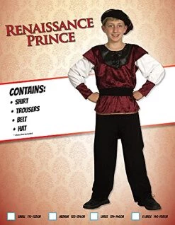 Bristol Novelty Renaissance Prince Costume -Rubie's Shop 51PkK5e0sUL 1