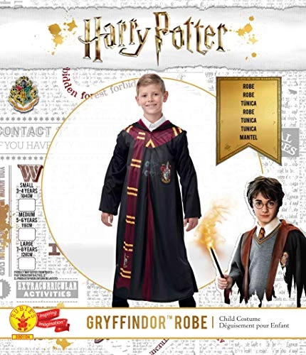 Rubie's Official Harry Potter Gryffindor Printed Classic Robe, Childs Costume 6 Rubie's Official Harry Potter Gryffindor Printed Classic Robe, Childs Costume - Image 4