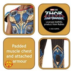 Rubie's Official Marvel Thor Love And Thunder Movie, Thor Deluxe Mens Costume, Adult Fancy Dress -Rubie's Shop 51QGqkXsUjL 1