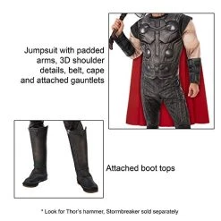 Rubie's Official Marvel Avengers Endgame Thor Deluxe Costume, Adult Superhero Fancy Dress 6 Rubie's Official Marvel Avengers Endgame Thor Deluxe Costume, Adult Superhero Fancy Dress -Rubie's Shop 51QKd4rD JL 1