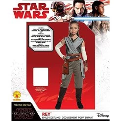 Rubie's Official Disney Star Wars The Last Jedi Rey Girls Costume, Kids Fancy Dress -Rubie's Shop 51QWHIme3VS 1