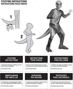 Rubie's Official Jurassic World Blue Velociraptor Dinosaur Adult Costume, Adult Fancy Dress -Rubie's Shop 51Qg562YlvL