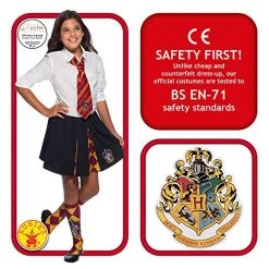 Rubie's Official Harry Potter Gryffindor Costume Skirt, Childs One Size Approx Age 5 - 7 Years -Rubie's Shop 51QxCvKODXL