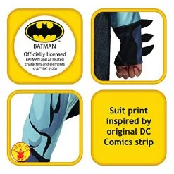 Rubie's Official DC Comic Batman Boys Fancy Dress, Kids Superhero Comic Book Style 9 Rubie's Official DC Comic Batman Boys Fancy Dress, Kids Superhero Comic Book Style -Rubie's Shop 51RRakzsOoL