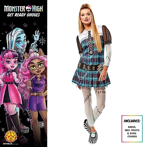 Rubie's Official Monster High Frankie Stein Adult Costume, Adult Fancy Dress 4 Rubie's Official Monster High Frankie Stein Adult Costume, Adult Fancy Dress - Image 2