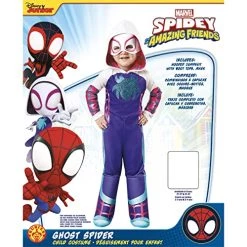 Rubie's Official Marvel Spidey And His Amazing Friends Ghost Spider Deluxe Toddler Costume -Rubie's Shop 51RftWNbY2L 1