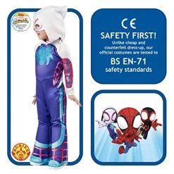 Rubie's Official Marvel Spidey And His Amazing Friends Ghost Spider Deluxe Toddler Costume -Rubie's Shop 51Rr7xoNWuL