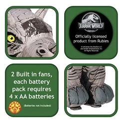 Rubies Official Jurassic World Triceratops Adult Inflatable Dinosaur Costume, One Size -Rubie's Shop 51S2bi b15L