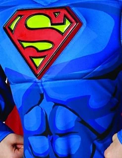 Rubie's Official DC Comics Superman Deluxe Boys Fancy Dress, Kids Superhero Comic Book Style -Rubie's Shop 51SSESJPcgL