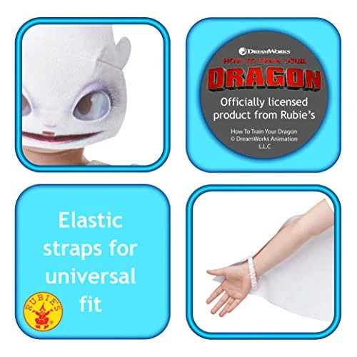 Rubie's Official How To Train Your Dragon - Light Fury Dragon, Childs Wings And Mask Set, One Size 3-8 Years 5 Rubie's Official How To Train Your Dragon - Light Fury Dragon, Childs Wings And Mask Set, One Size 3-8 Years - Image 4