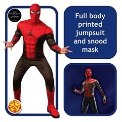 Official Rubies Marvel: Spider-Man 3 No Way Home Adult Deluxe Costume Jumpsuit And Fabric Mask -Rubie's Shop 51U6XR3bHL