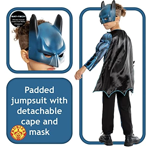 Rubie's Official DC Bat-Tech Batman Child Costume, Kids Superhero Fancy Dress 4 Rubie's Official DC Bat-Tech Batman Child Costume, Kids Superhero Fancy Dress - Image 2