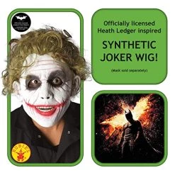 Rubie's Official Adult's Joker Wig Batman - One Size, Yellow -Rubie's Shop 51W6BGvEIEL