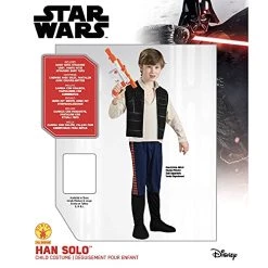 Rubie's Official Disney Star Wars Hans Solo Classic Child Costume, Kids Fancy Dress -Rubie's Shop 51WD3RblOHS