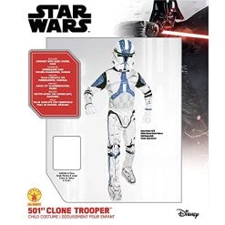 Rubie's Official Disney Star Wars Clone Trooper Costume, Kids Fancy Dress -Rubie's Shop 51WVcWkciyS