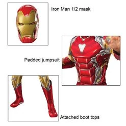 Rubie's Official Marvel Avengers Endgame Iron Man Deluxe Costume, Adult Superhero Fancy Dress -Rubie's Shop 51Wqbz3rY9L 1