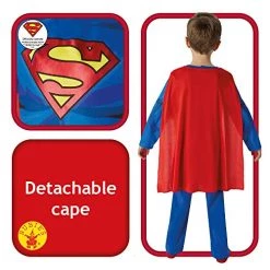 Rubie's Official DC Comics Superman Boys Fancy Dress, Kids Superhero Comic Book Style 8 Rubie's Official DC Comics Superman Boys Fancy Dress, Kids Superhero Comic Book Style -Rubie's Shop 51XDWohmzQL 1