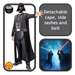 Rubie's Official Star Wars Obi Wan Kenobi Series - Darth Vader Costume, Adult Fancy Dress -Rubie's Shop 51XMyzF5vFL 1