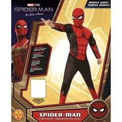 Rubie's Official Marvel Spider-Man No Way Home Deluxe Childs Black And Red Costume, Kids Superhero Fancy Dress -Rubie's Shop 51Y0zNjLMWL