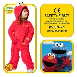 Rubies Official Sesame Street Toddler Elmo Costume, Kids Fancy Dress 9 Rubies Official Sesame Street Toddler Elmo Costume, Kids Fancy Dress -Rubie's Shop 51Yy okDDL