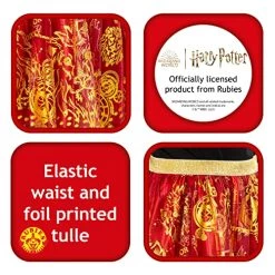 Rubies Official Harry Potter Gryffindor Child Tutu, Kids Fancy Dress, One Size Age 7-10 Years 10 Rubies Official Harry Potter Gryffindor Child Tutu, Kids Fancy Dress, One Size Age 7-10 Years -Rubie's Shop 51Z S6oxmL