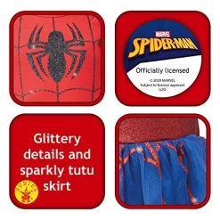 Rubie's Official Marvel Spider-Girl Deluxe Childs Costume, Kids Superhero Fancy Dress -Rubie's Shop 51Z8XZIEzL