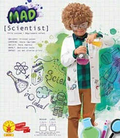 Rubie's Official Mad Scientist Jacket Fancy Dress, Lab Doctor Uniform, Childs -Rubie's Shop 51ZL1rdpVnL 2