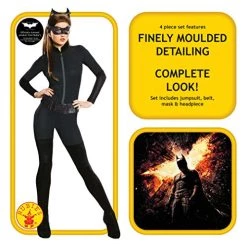 Rubie's Official DC Dark Knight Catwoman, Ladies Adult Costume -Rubie's Shop 51ZQLF11lyL 2