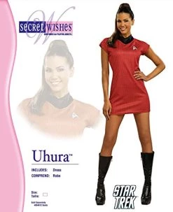 Rubie's Official Star Trek Secret Wishes Uhura Deluxe Red Dress, Adult Fancy Dress -Rubie's Shop 51aQc9c6GXL
