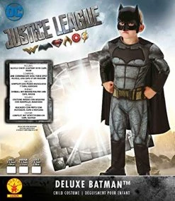 Rubie's Official DC Justice League Batman Deluxe, Children Costume -Rubie's Shop 51aURyN2FtL 2